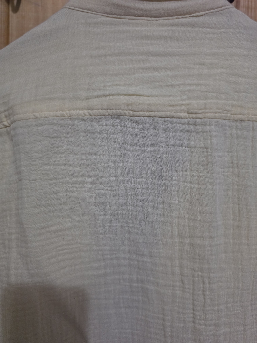 a.n.a a new approach -Very Bright Light Yellow Crinkled Gauze Button-Down Shirt - Picture 5 of 11